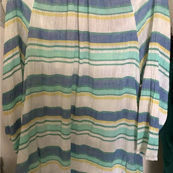 Striped cotton blouse - Picture 2 of 2